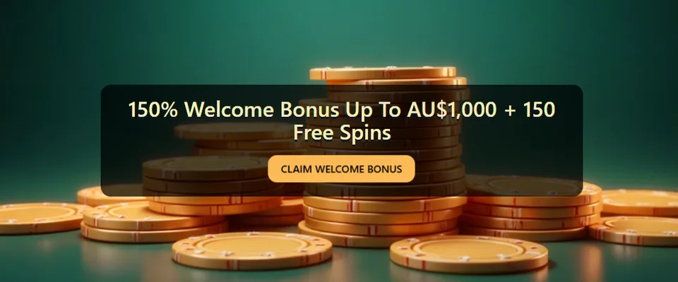 LuckyMate — 150% tot AU$1,000 + 150 gratis spins